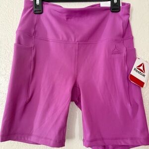Reebok Women's Vibrant Purple Athletic Shorts